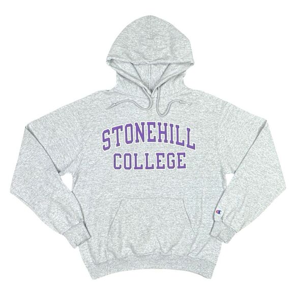 Vintage Champion Stonehill College Drawstring Hoodie - Size Medium - Picture 1 of 6